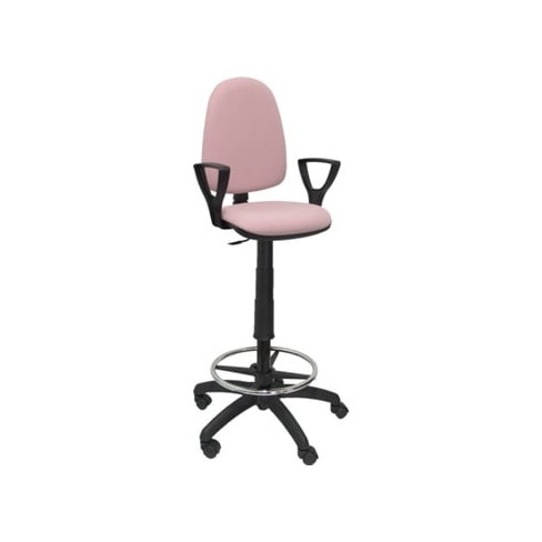 Cadeira de Escritório Alta PIQUERAS Y CRESPO Ayna Rosa Claro (Braços Fixos - T