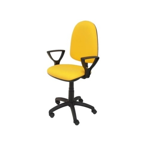 Cadeira de Escritório Operativa PYC Ayna Amarelo BF (Braços Fixos - Tecido)