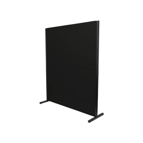 Biombo PIQUERAS&CRESPO Valdeganga Preto (130x160 cm - Tecido)