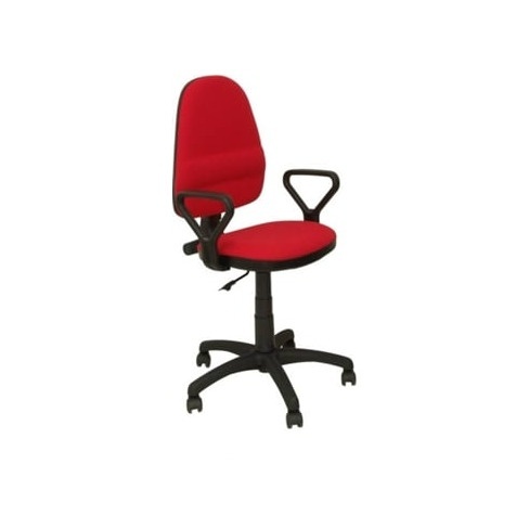 Cadeira de Escritório Operativa PYC Herrera Vermelho BF (Braços Fixos - Tecido