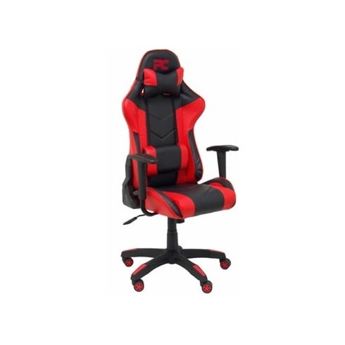 Cadeira Gaming PIQUERAS Y CRESPO Atalaya Vermelho e Preto (Pele Sintética)