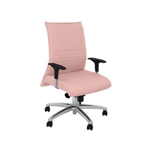 Cadeira de Escritório Executiva PYC Albacete XL Rosa com rodas anti-risco (Bra