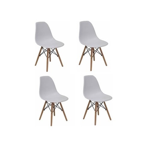 Pack de 4 Cadeiras PIQUERAS Y CRESPO Priego Branco (PVC)