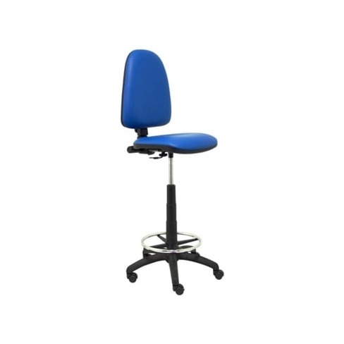 Cadeira de Escritório Alta PIQUERAS Y CRESPO Ayna Azul (Pele Sintética)