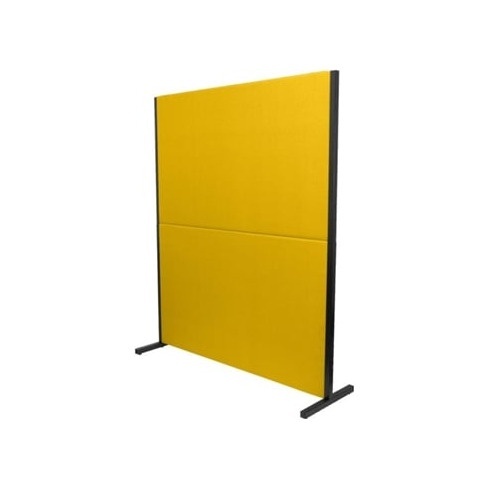 Biombo PIQUERAS&CRESPO Valdeganga Amarelo (130x160 cm - Tecido)
