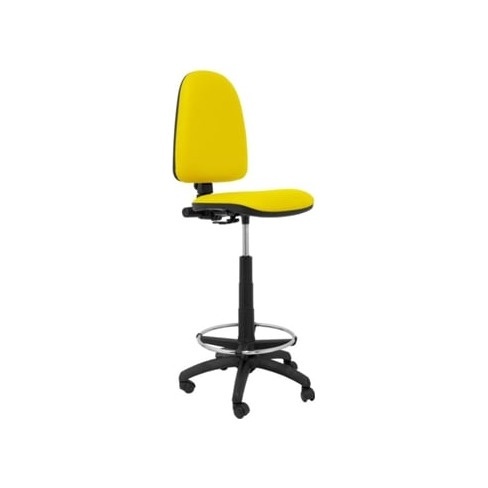 Cadeira de Escritório Alta PIQUERAS Y CRESPO Ayna Amarelo (Pele Sintética)