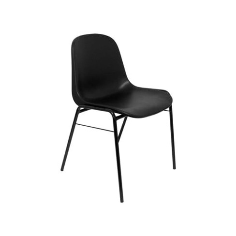 Pack de 2 Cadeiras de Visitante PIQUERAS Y CRESPO Alborea Preto (PVC)