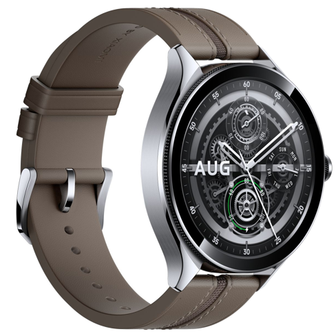 Smartwatch Xiaomi Watch 2 Pro 4G LTE Silver Case & Brown Leather Strap
