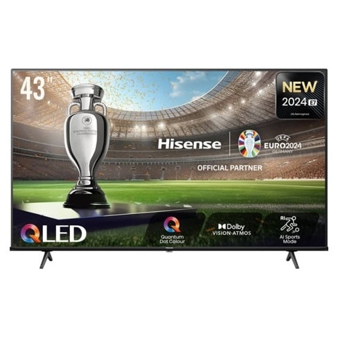 TV HISENSE 43E7NQ D.VISION+ATMO (QLED - 43'' - 109 cm - 4K Ultra HD - Smart TV
