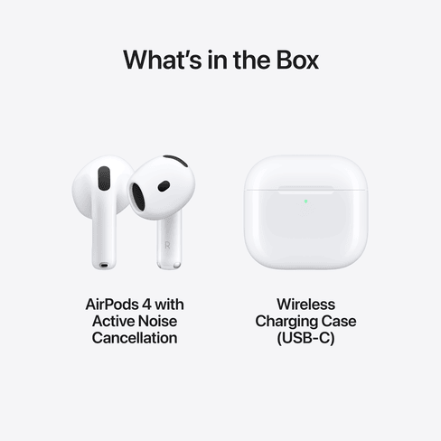 Apple AirPods 4 com Cancelamento ativo de ruído