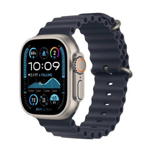 Apple Watch Ultra 2 GPS+Cellular 49mm Natural Titanium, Navy Ocean Band