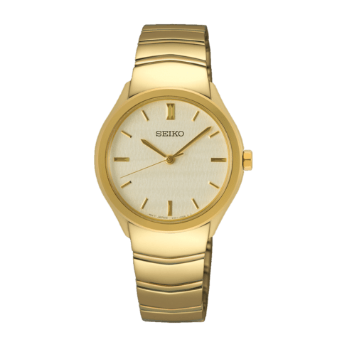 Relógio Seiko Ladies Quartzo 3 Ponteiros Dourado