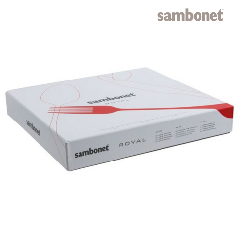 Faqueiro SAMBONET Coleção ROYAL Antique PVD Champagne 24 peças