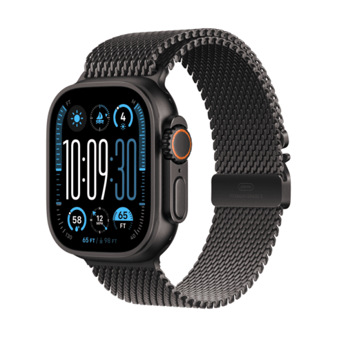Apple Watch Ultra 2 GPS + Cellular 49mm Black Titanium+Milanese Loop - M