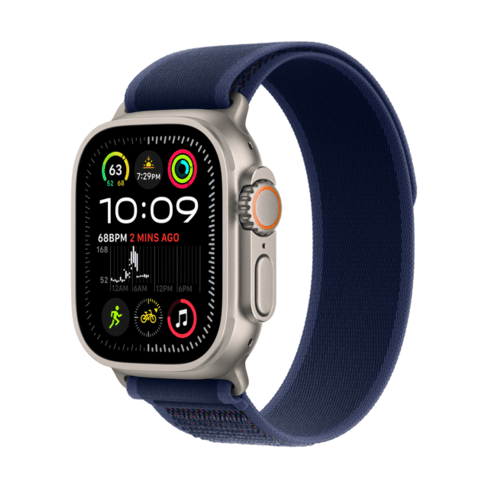 Apple Watch Ultra 2 GPS + Cellular 49mm Natural Titanium, Blue Trail Loop - M/L