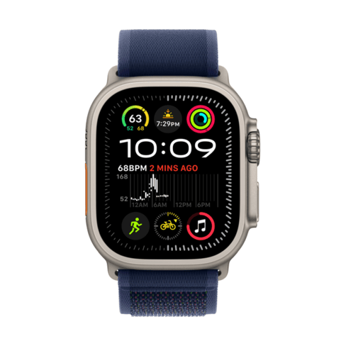 Apple Watch Ultra 2 GPS + Cellular 49mm Natural Titanium, Blue Trail Loop - M/L