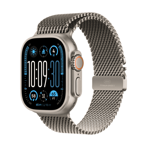 Apple Watch Ultra 2 GPS + Cellular 49mm Natural Titanium+Milanese Loop - M