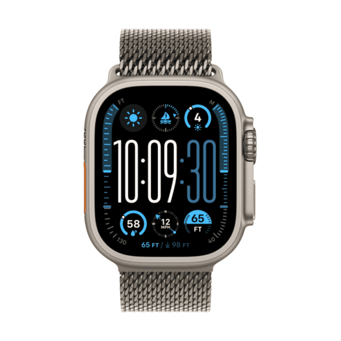 Apple Watch Ultra 2 GPS + Cellular 49mm Natural Titanium+Milanese Loop - M