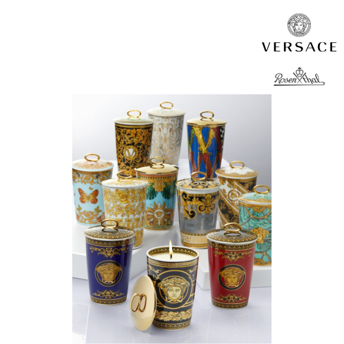 Castiçal VERSACE Coleção VIRTUS GALA 14 cm Porcelana