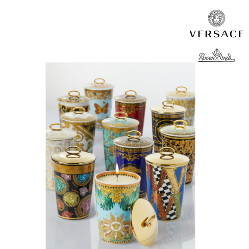 Castiçal VERSACE Coleção JUNGLE ANIMALIER 14 cm Porcelana