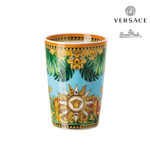Castiçal VERSACE Coleção JUNGLE ANIMALIER 14 cm Porcelana