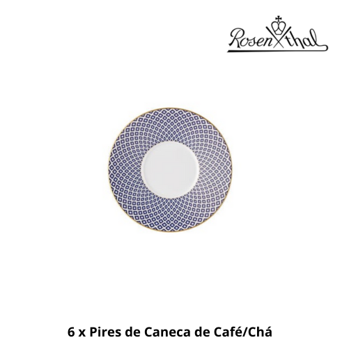 Serviço ROSENTHAL Coleção FRANCIS CARREAU BLEU 38 peças Porcelana