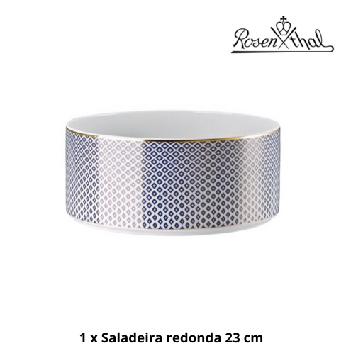 Serviço ROSENTHAL Coleção FRANCIS CARREAU BLEU 38 peças Porcelana