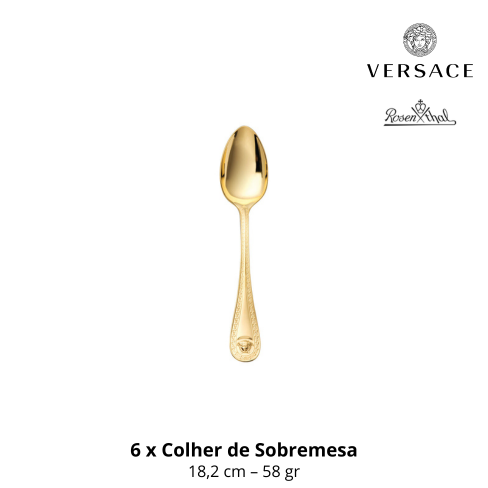 Faqueiro VERSACE Coleção MEDUSA GOLD 30 peças