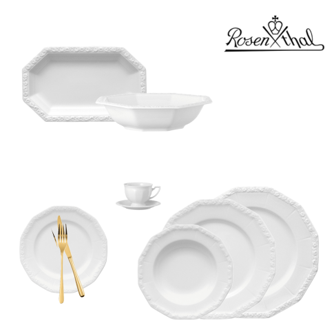 Serviço ROSENTHAL Coleção MARIA Branco 38 peças Porcelana