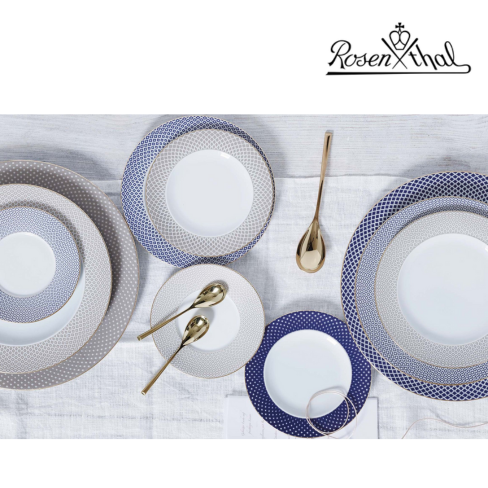 Serviço ROSENTHAL Coleção FRANCIS CARREAU BLEU 38 peças Porcelana