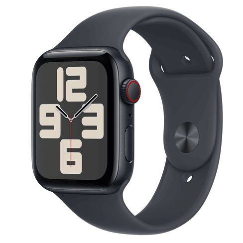 Apple Watch SE GPS + Cellular 44mm Midnight Aluminium, Midnight Sport Band - M/L