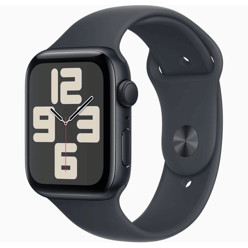 Apple Watch SE GPS 44mm Midnight Aluminium Case with Midnight Sport Band - M/L