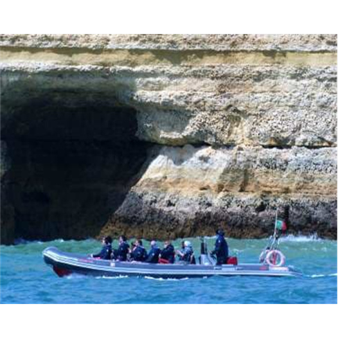 Passeio de Semi-Rígido Grutas & Golfinhos - Albufeira 2h30 Experiência para Ad