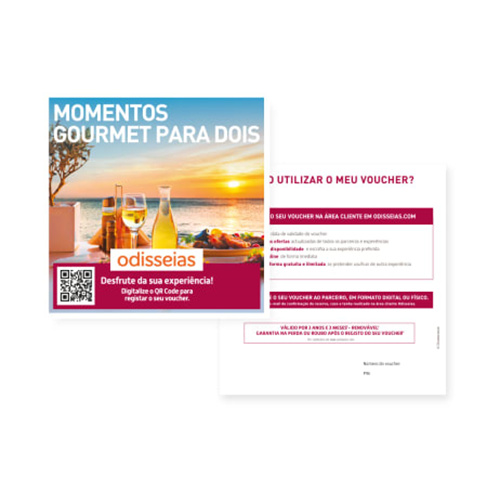 Momentos Gourmet para Dois | 100 Experiências à Escolha