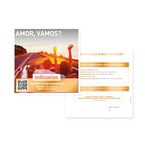 Amor, vamos | 2500 Experiências à Escolha