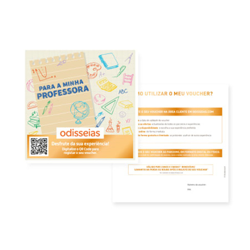 Para a Minha Professora | 1000 Experiências à Escolha
