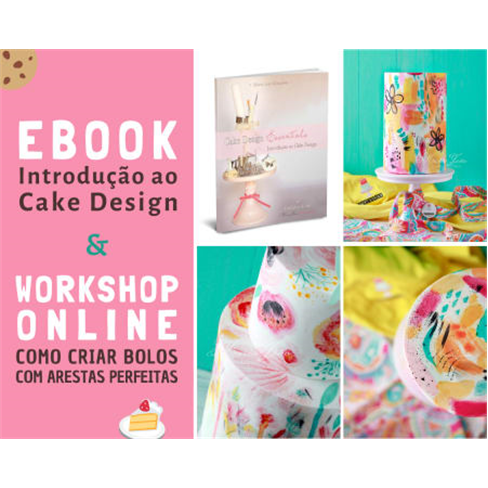 Workshop Online «Como Criar Bolos com Arestas Perfeitas» + Ebook de Introduç