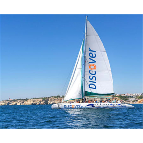 Passeio de Catamaran à Vela a Benagil e Carvoeiro | Algarve Bilhete de Criança