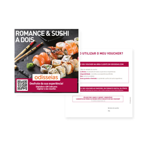 Romance & Sushi a Dois | 30 Restaurantes à Escolha