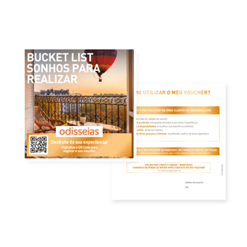 Bucket List - Sonhos para Realizar | 80 Experiências à Escolha