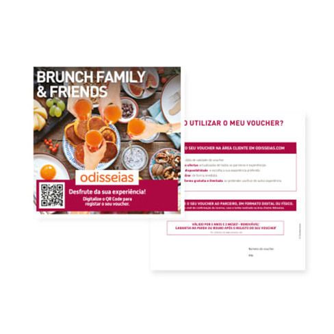 Brunch para 4 Pessoas - Family & Friends | 20 Experiências à Escolha