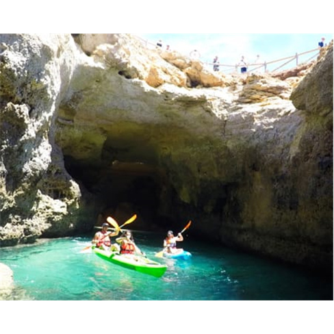 Passeio de Caiaque até à Gruta de Benagil a partir da Praia da Marinha | Lagoa