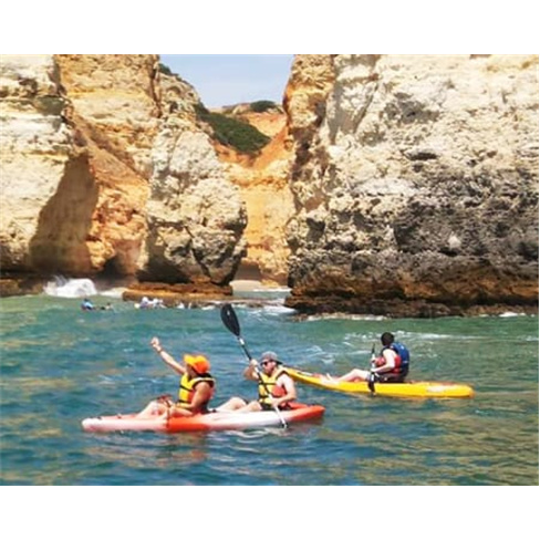 Passeio de Caiaque até à Gruta de Benagil a partir da Praia da Marinha | Lagoa