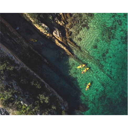 Canoagem na Serra da Arrábida com Visita a Praias Desertas | 2 Horas | Wind Can