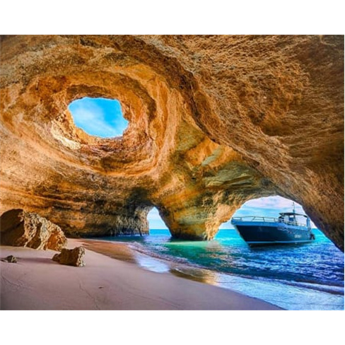 Passeio de Barco às Grutas de Benagil com Observação de Golfinhos | 2h30 | 5e