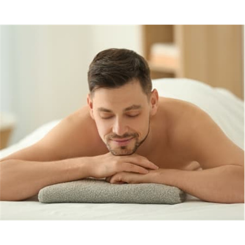 Massagem de Relaxamento c/ Óleos Quentes & Massagem de Rosto Relaxante Para Ele