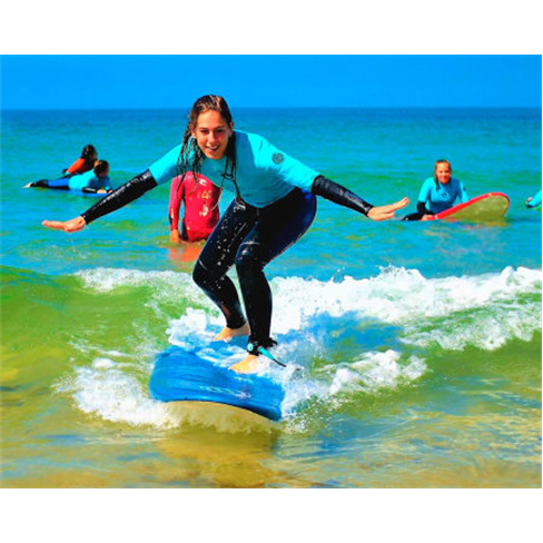 Aula de Surf em Grupo na Praia da Galé | 2 Horas | SURF4FUN - Albufeira Aula de