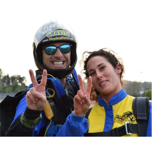 Salto Tandem! Pelos Céus do...| Skydive Porto - Braga Salto Tandem a 5000 Metro