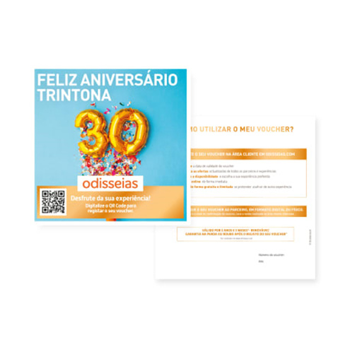 Feliz Aniversário Trintona | 2500 Experiências