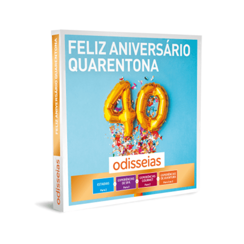 Feliz Aniversário Quarentona | 2500 Experiências